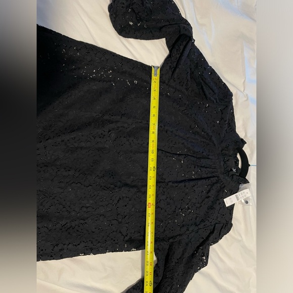 NWT J. Crew black lace ruffle neck dress XL - Picture 9 of 12